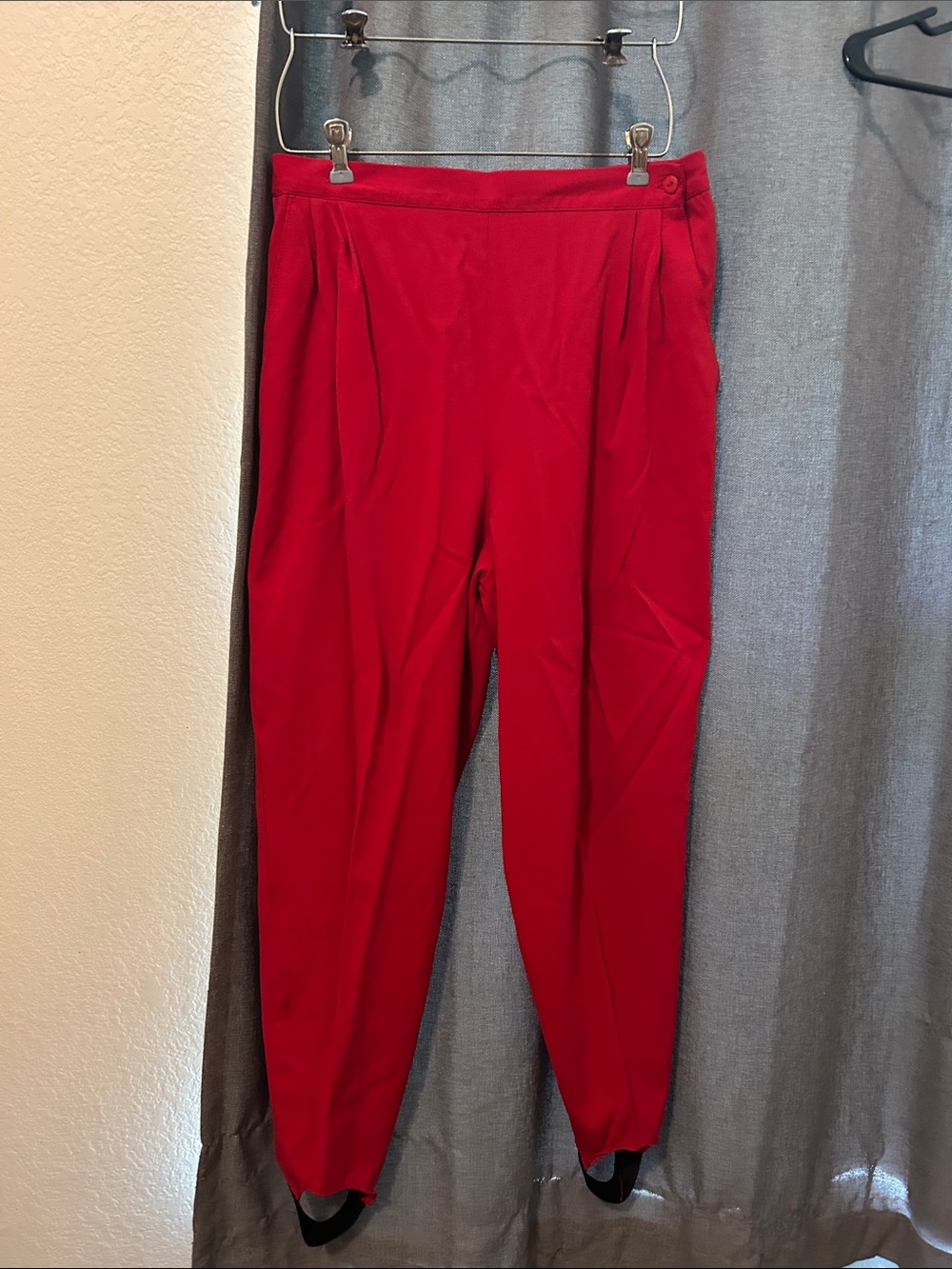 Vintage Red Stirrup Pants